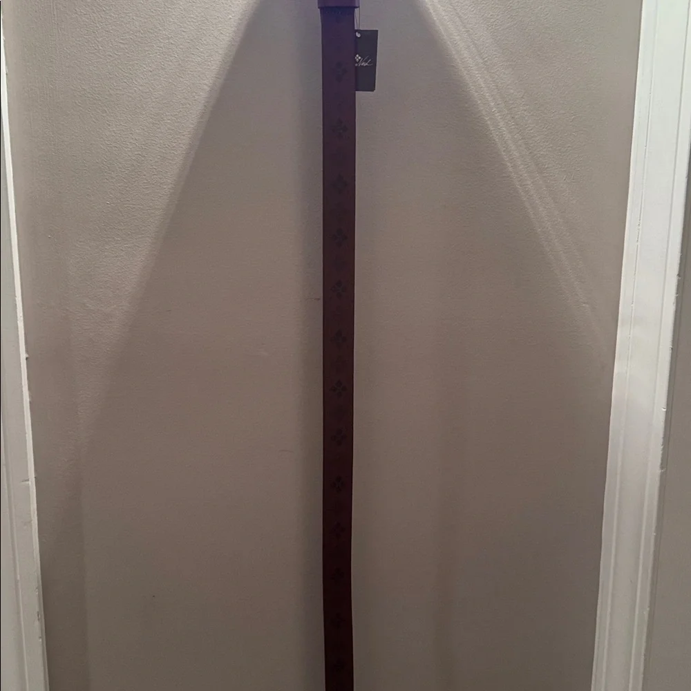 Patricia Nash brown Leather Belt with brass Buckle - Picture 3 of 3